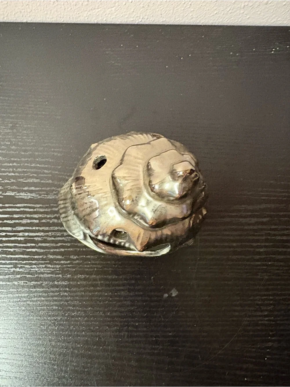Metallic Silver Ceramic Seashell Wax Melt Warmer Tealight Candle Holder